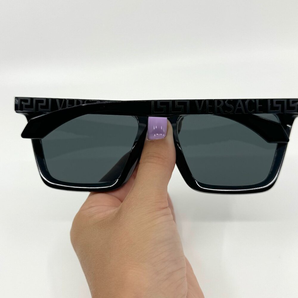 Versace VE4468U GB1/87 Black Dark Grey Sunglasses - Picture 3 of 9